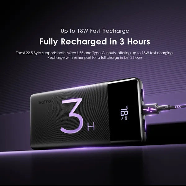 oraimo Toast 22.5 Byte 10000mAh 22.5W Power Bank