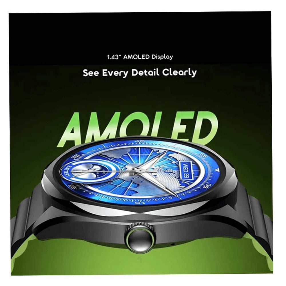 Oraimo Smart Watch Nova 2R, 1.43" AMOLED Display