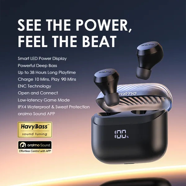 oraimo AirBuds 4 ENC True Wireless Earbuds