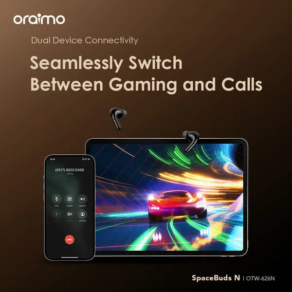 oraimo SpaceBuds N ANC Wireless Earbuds