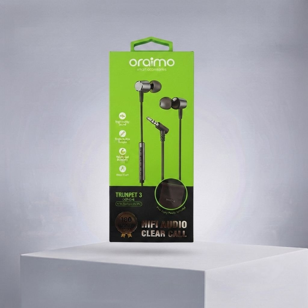 Oraimo Trumpet 3 wired earphone